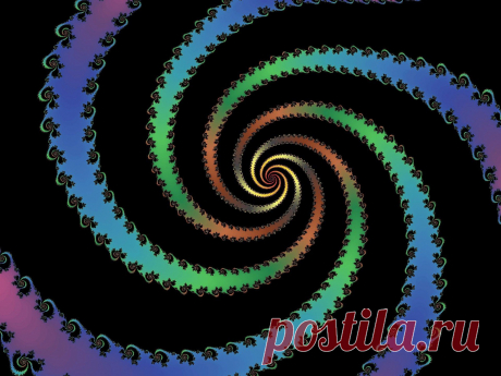 Colored Fractal Spiral  Free Stock Photo HD - Public Domain Pictures