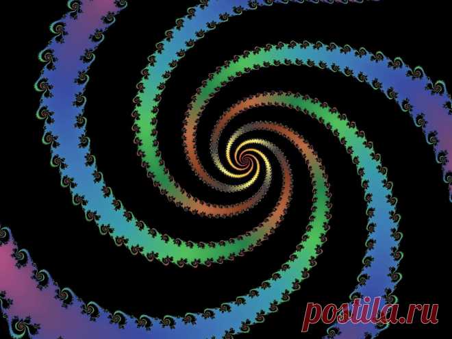 Colored Fractal Spiral  Free Stock Photo HD - Public Domain Pictures