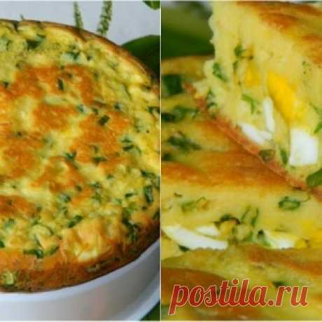 Быстрый пирог с яйцами и луком: всякий раз получается бесподобным!
