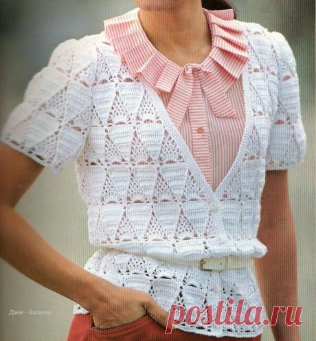 Модели крючком со схемами для женщин | Вязание | Яндекс Дзен
