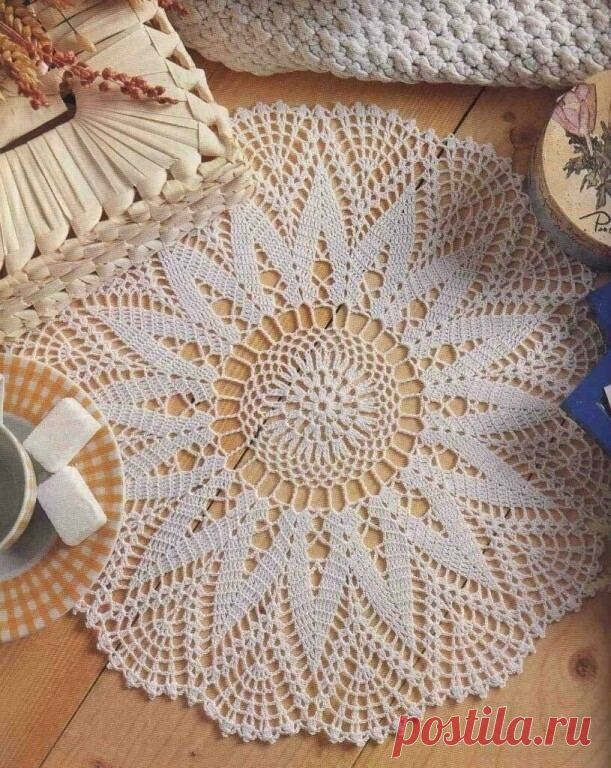 Салфетка крючком
