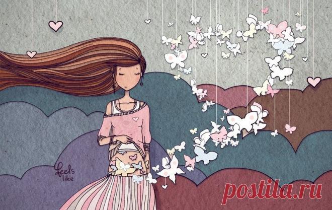 Картинки бабочки в животе (30 фото) ⭐ Забавник