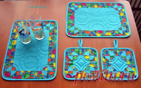 Уголок бравой швейки: салфетки ланчматы-Placemats