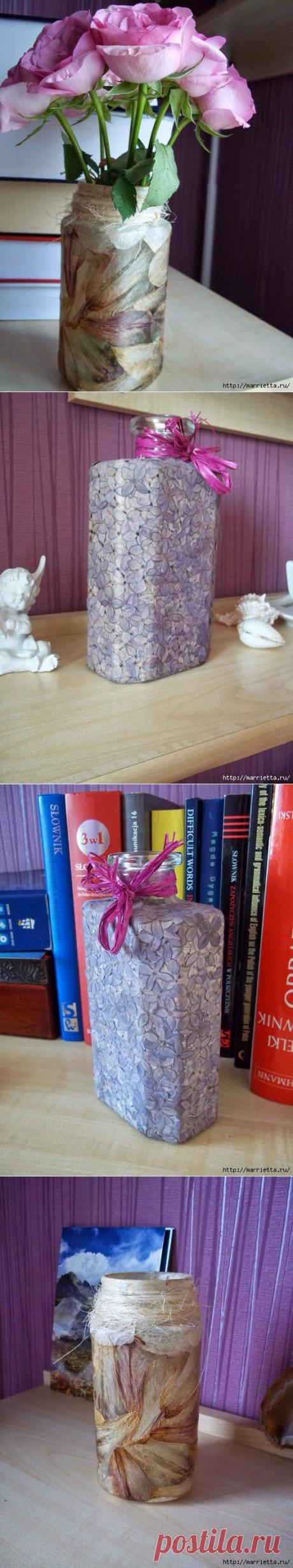 Декорирование предметов сухими лепестками цветков / Я - суперпупер