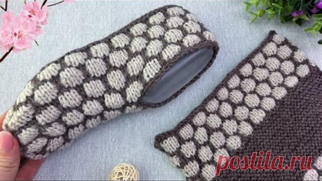 Супер-следки за вечер! Свяжите их обязательно! СЛЕДКИ на двух спицах без шва на подошве 🤗