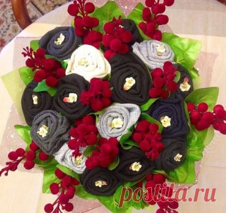 Букет из носков для мужчин с чувством юмора