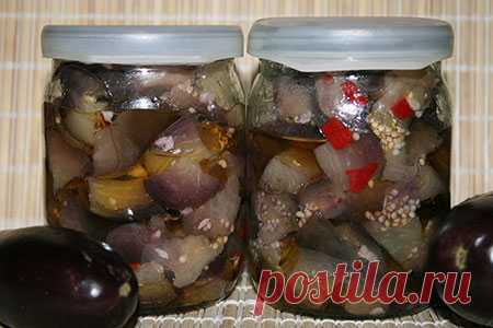 Маринованные баклажаны, как грибы (на зиму)