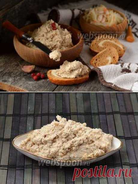 Паштет из белой фасоли и копчёной скумбрии