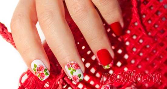 Маникюр с розой: тысяча и один способ нарисовать розу на ногтях. Много красивых идей и фото маникюра с розой.