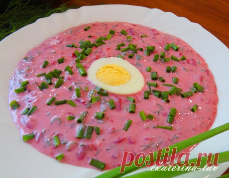 Холодник из свеклы на кефире - Простые рецепты Овкусе.ру