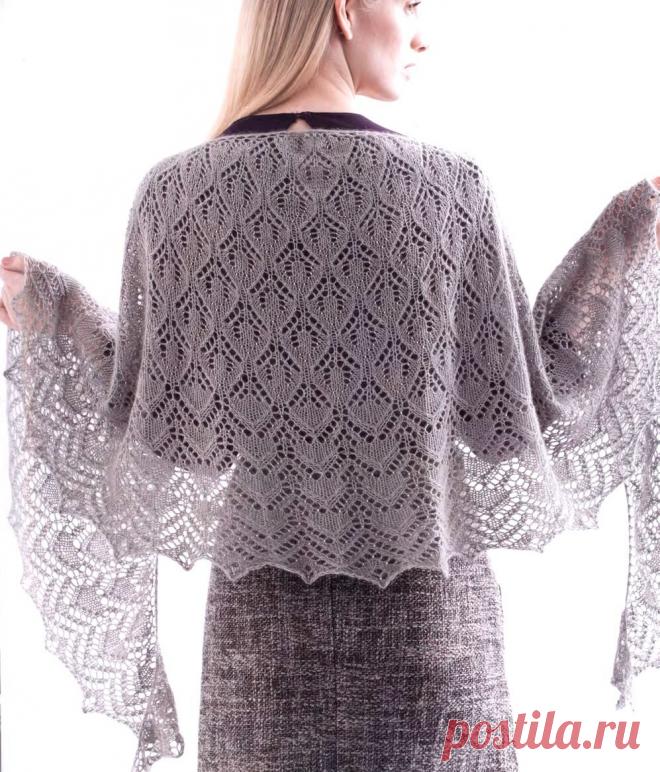 Коллекция ажурных моделей от Vogue. Шали и палантины | Сундучок с подарками | Дзен