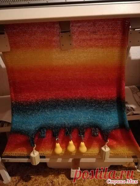 Шарф Платок Бактус остроконечный - Машинное вязание - Страна Мам