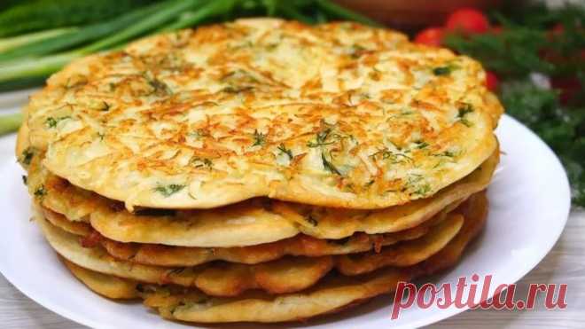 Очень Вкусно из ничего. Быстрые лепешки без сыра, дрожжей и раскатки теста)