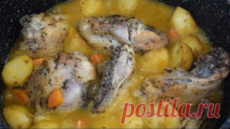 НИ ОДНОГО ПРАЗДНИКА БЕЗ ЭТОГО БЛЮДА! Удивительно ПРОСТОЙ и ВКУСНЫЙ рецепт! Жаркое с КУРИЦЕЙ!