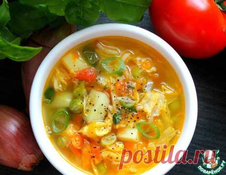 Суп из пекинской капусты с горошком – кулинарный рецепт