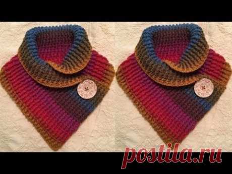 CUELLO - TEJIDO A DOS AGUJAS - YouTube