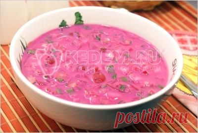 Холодник из свёклы - Рецепты. Супы. Супы с овощами
