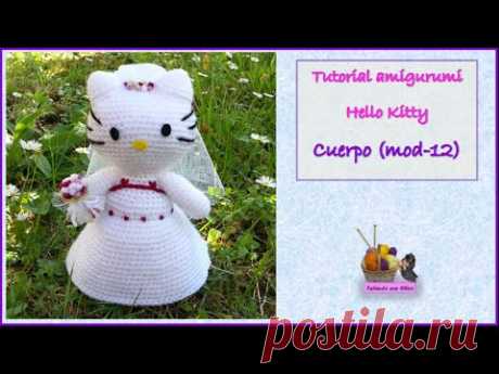 Tutorial amigurumi Hello Kitty novia - Cuerpo (mod-12)