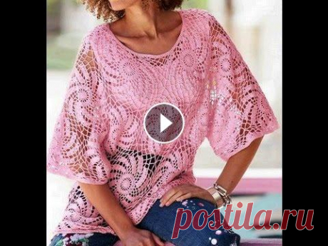 ТУНИКА Крючком для Женщин - 2019 / TUNIC Hook for Women / TUNIKA Haken für Frauen Уникальность Личности / Осознание своей Уникальности / Медитация / Awareness of their uniqueness - ТУНИКА Крючком для Женщин выглядит очаровательно. С...