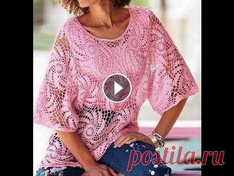 ТУНИКА Крючком для Женщин - 2019 / TUNIC Hook for Women / TUNIKA Haken für Frauen Уникальность Личности / Осознание своей Уникальности / Медитация / Awareness of their uniqueness - ТУНИКА Крючком для Женщин выглядит очаровательно. С...