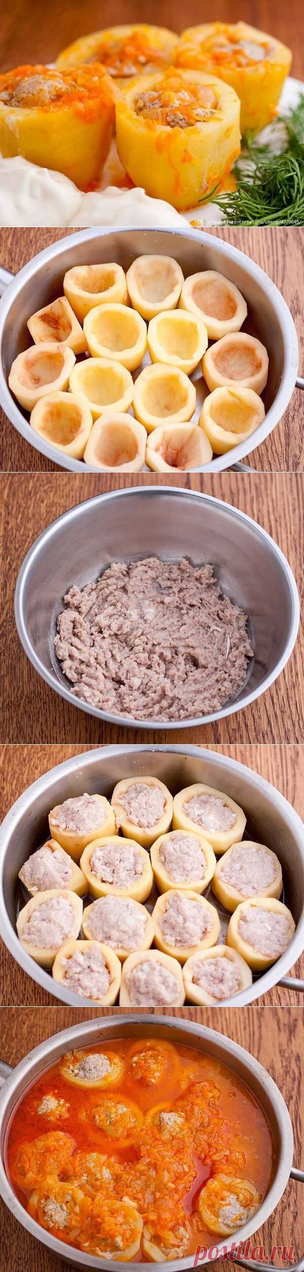 ПОТРЯСАЮЩАЯ ФАРШИРОВАННАЯ КАРТОШЕЧКА.