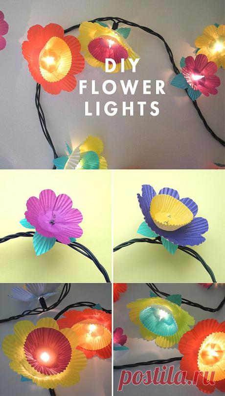 Цветочная гирлянда (мастер-класс) / Праздничный декор / Модный сайт о стильной переделке одежды и интерьера