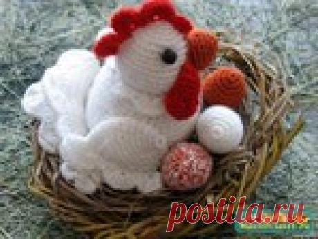 Пасхальная курочка крючком