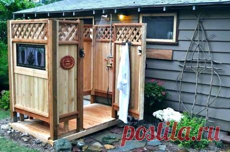 Летний душ для дачи своими руками | 100+ идей (фото)