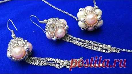 Серьги и кулон.Earrings and pendant. الاقراط والقلادة