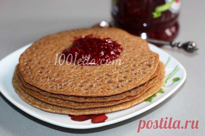Постные цельнозерновые блины на чае - Блины, блинчики от 1001 ЕДА вкусные рецепты с фото!