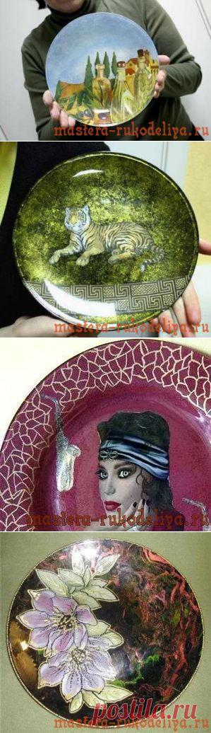 Мастера рукоделия - рукоделие для дома. Бесплатные мастер-классы, фото и видео уроки - 9 способов создания фона при обратном декупаже