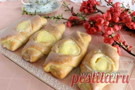 Булочки-кармашки с творогом