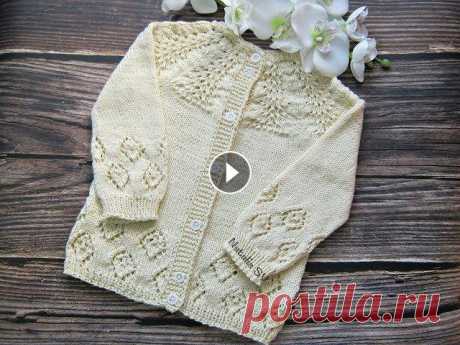 Детская ажурная кофта с круглой кокеткой. Летний кардиган для девочки из полухлопка. МК. Часть2. ➠ https://www.mirkrestikom.ru/u/2uy/ СКИДКА -10% для моих зрителей, на первую покупку в интернет-магазине товаров для творчества и рукоделия «Мир Выши...