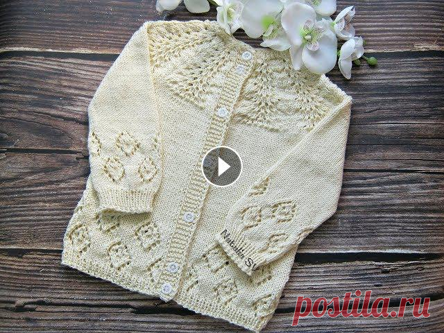 Детская ажурная кофта с круглой кокеткой. Летний кардиган для девочки из полухлопка. МК. Часть2. ➠ https://www.mirkrestikom.ru/u/2uy/ СКИДКА -10% для моих зрителей, на первую покупку в интернет-магазине товаров для творчества и рукоделия «Мир Выши...