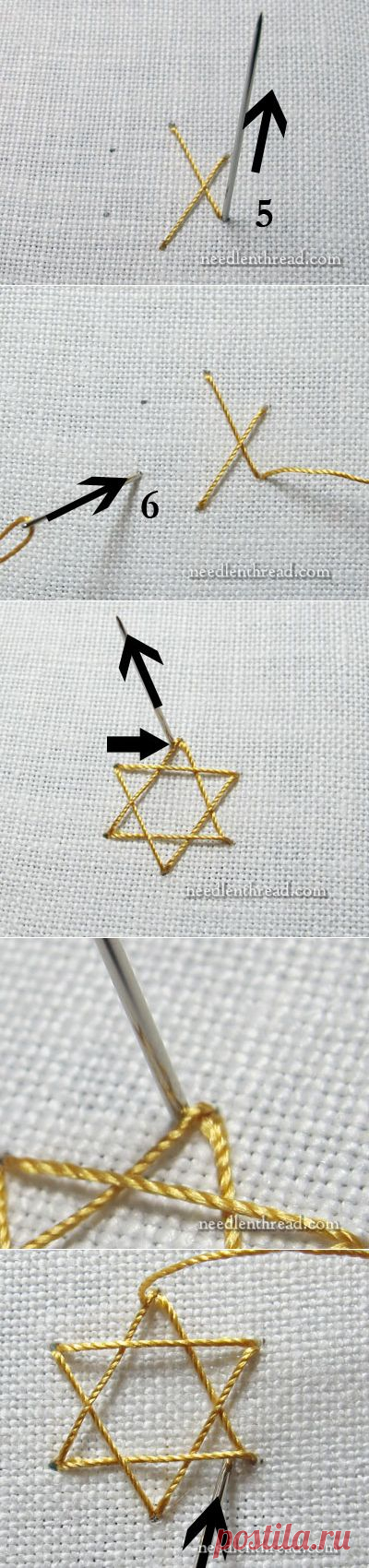 ч.2 Stitch Fun: Star Stitch – for Stars and Snowflakes – Needle’nThread.com