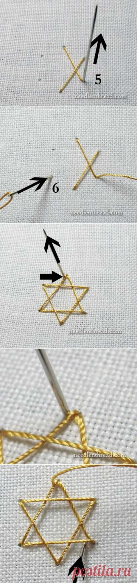 ч.2 Stitch Fun: Star Stitch – for Stars and Snowflakes – Needle’nThread.com