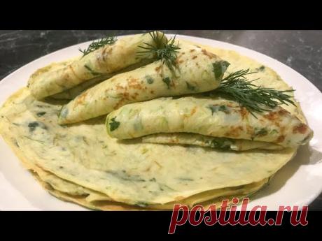 Нежнейшие блинчики из КАБАЧКОВ с БРЫНЗОЙ  | Кулинария Очень простой, легкий рецепт. Блинчики получаются очень вкусные, а с этой начинкой разлетаются со стола. Брынза имеет насыщенный вкус, поэтому очень сосчитается с кабачковыми блинчиками. Очень рекомендую попробовать, как идею для завтрака и не только!