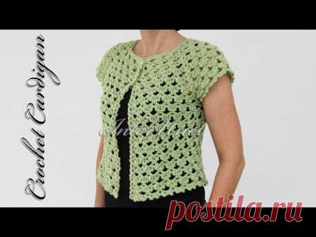 Button-up Lace Jacket Cardigan Crochet Pattern