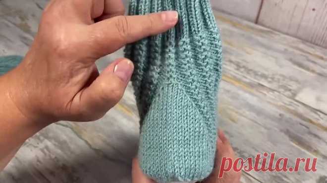 Носки спицами. Пятка «Стронг».Подробный МК. Knitted socks. Heel _Strong_. Detailed MK.