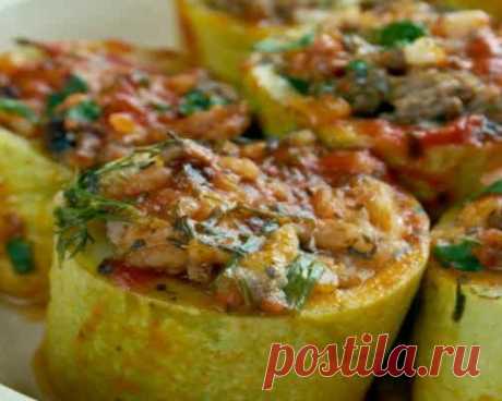 Фаршированные кабачки по рецепту турецкой свекрови (KABAK DOLMASI)