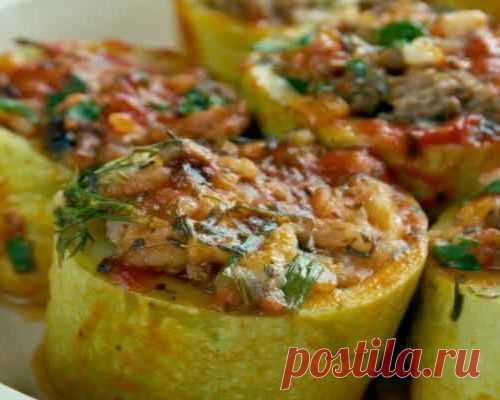 Фаршированные кабачки по рецепту турецкой свекрови (KABAK DOLMASI)