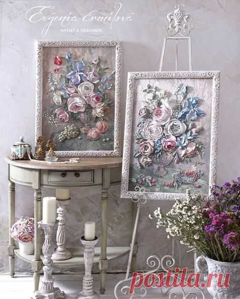 РЕЛЬЕФНАЯ (СКУЛЬПТУРНАЯ) ЖИВОПИСЬ ДЕКОРАТИВНОЙ ШТУКАТУРКОЙ. РАБОТА МАСТИХИНОМ.