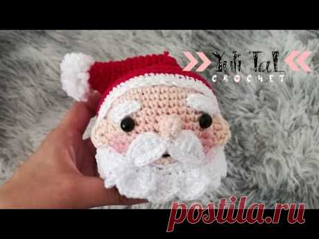 Esfera navideña de santa amigurumi paso a paso