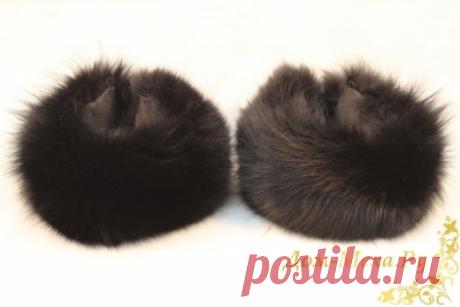 Манжеты из Черного песца Mchp | Дом-Меха.Ру