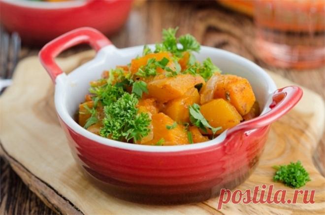 Тушеная тыква рецепт / Простые рецепты