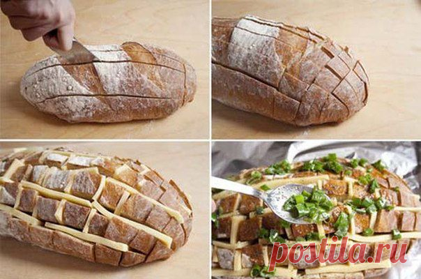 легкий сырный хлеб с уже испеченного х / Вкусные привычки