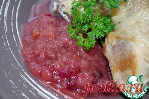 Соус яблочный с клюквой - кулинарный рецепт