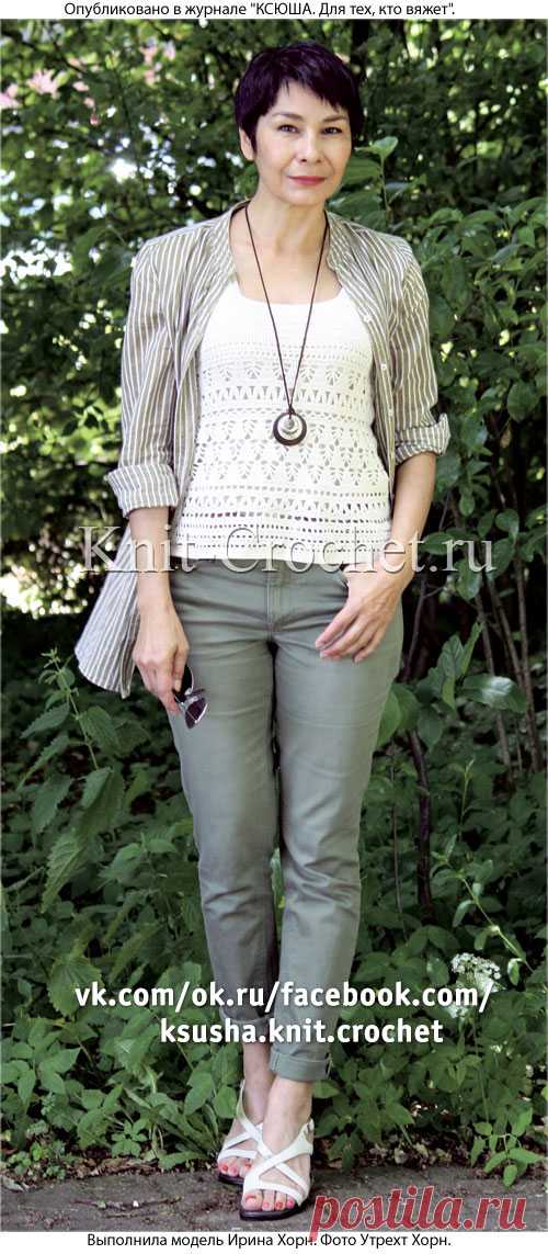 Топ, вязанный крючком