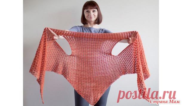 *Трансформер шаль. - Все в ажуре... (вязание крючком) - Страна Мам