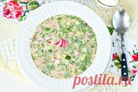 Рецепт Окрошки на квасе - классический рецепт / Меню недели